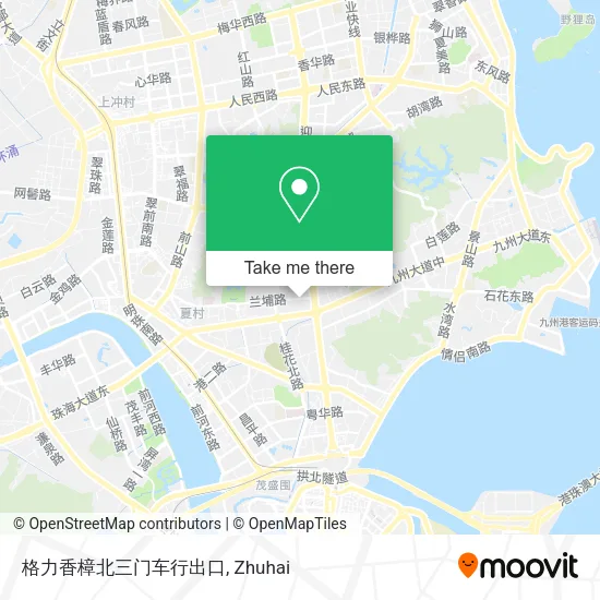 格力香樟北三门车行出口 map