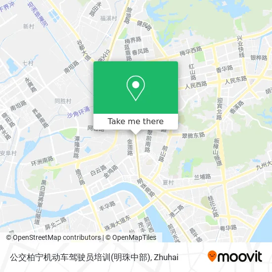 公交柏宁机动车驾驶员培训(明珠中部) map