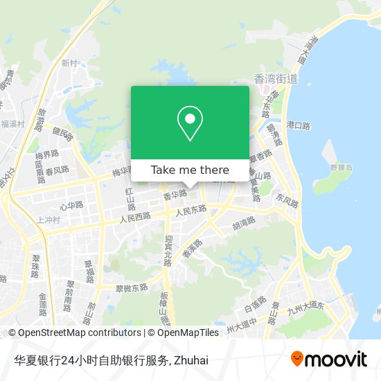 华夏银行24小时自助银行服务 map