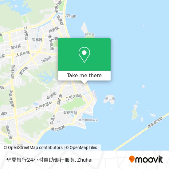 华夏银行24小时自助银行服务 map