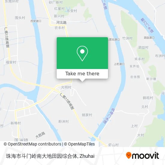 珠海市斗门岭南大地田园综合体 map