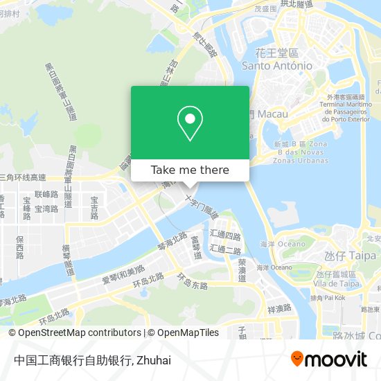 中国工商银行自助银行 map