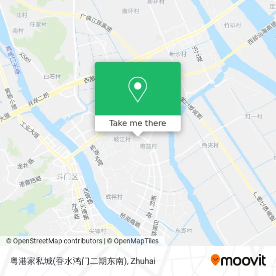 粤港家私城(香水鸿门二期东南) map
