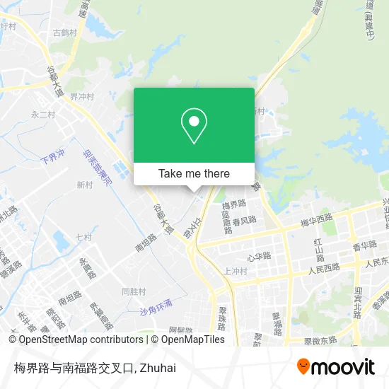梅界路与南福路交叉口 map