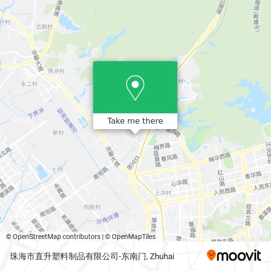 珠海市直升塑料制品有限公司-东南门 map
