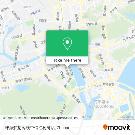 珠海梦想客栈中信红树湾店 map