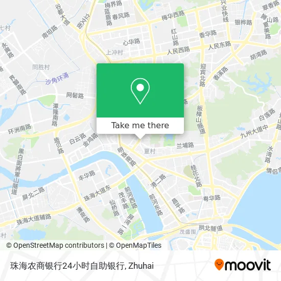 珠海农商银行24小时自助银行 map