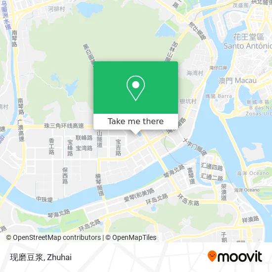 现磨豆浆 map