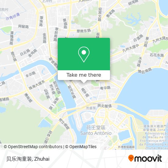 贝乐淘童装 map