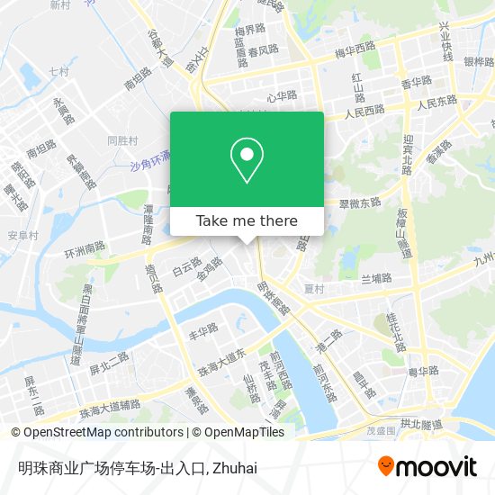 明珠商业广场停车场-出入口 map