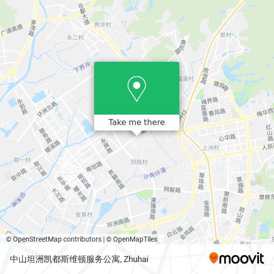 中山坦洲凯都斯维顿服务公寓 map