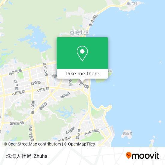 珠海人社局 map