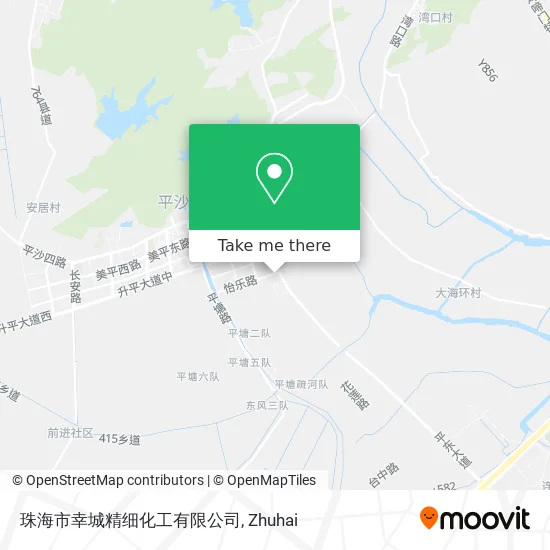 珠海市幸城精细化工有限公司 map