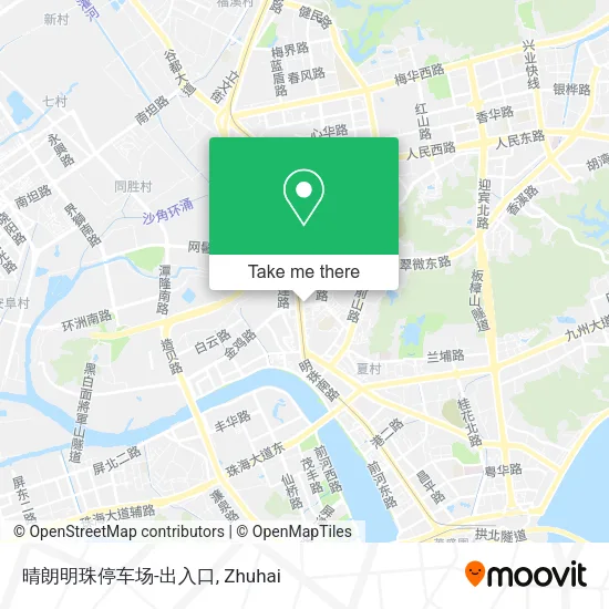 晴朗明珠停车场-出入口 map