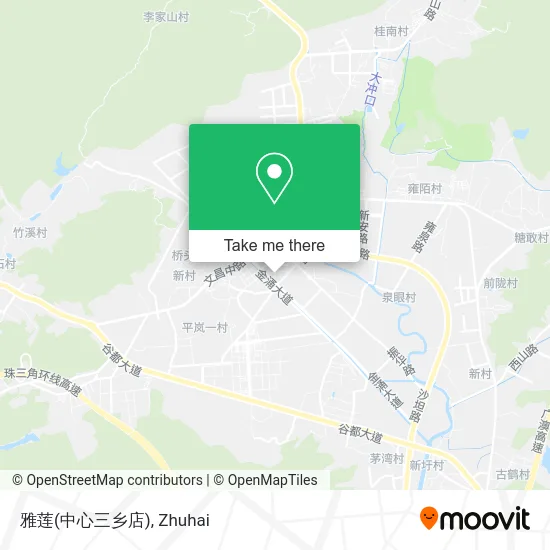 雅莲(中心三乡店) map