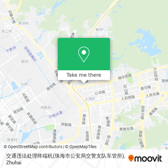 交通违法处理终端机(珠海市公安局交警支队车管所) map
