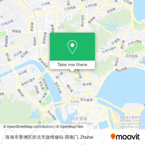 珠海市香洲区拱北市政维修站-西南门 map