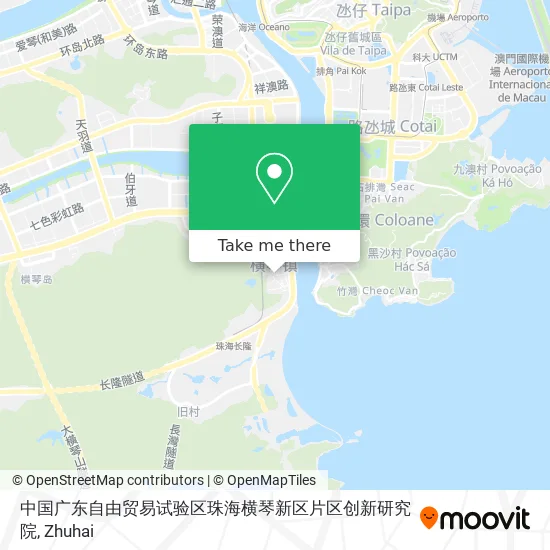 中国广东自由贸易试验区珠海横琴新区片区创新研究院 map