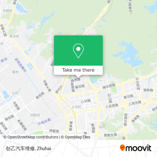 创乙汽车维修 map