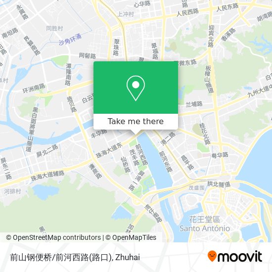 前山钢便桥/前河西路(路口) map