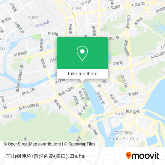 前山钢便桥/前河西路(路口) map