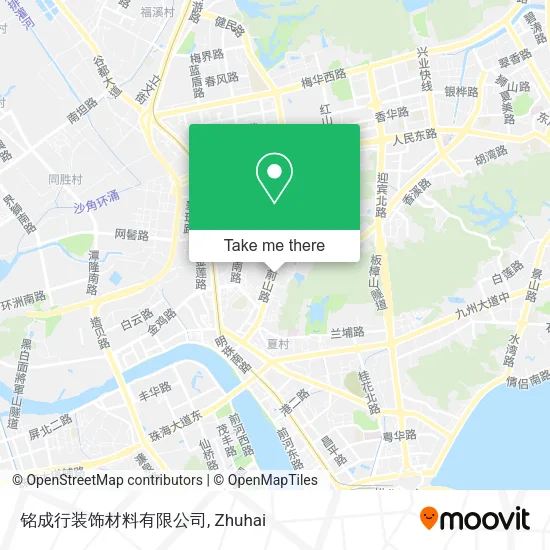 铭成行装饰材料有限公司 map