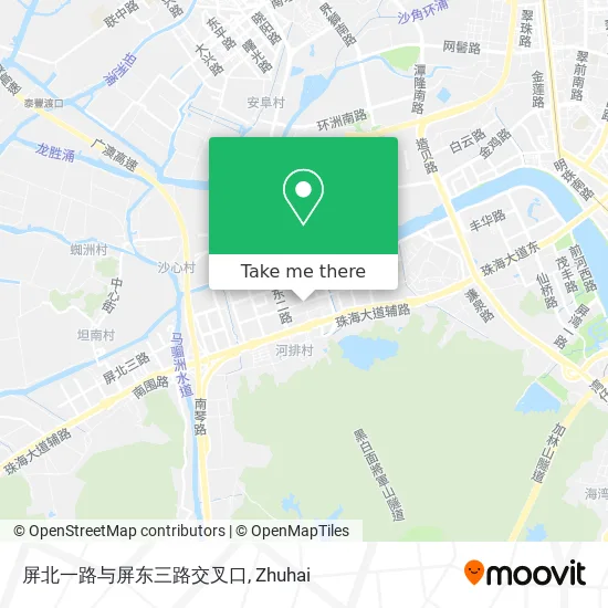 屏北一路与屏东三路交叉口 map