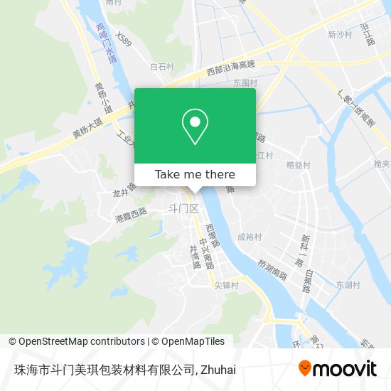 珠海市斗门美琪包装材料有限公司 map