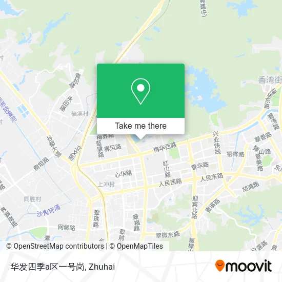 华发四季a区一号岗 map