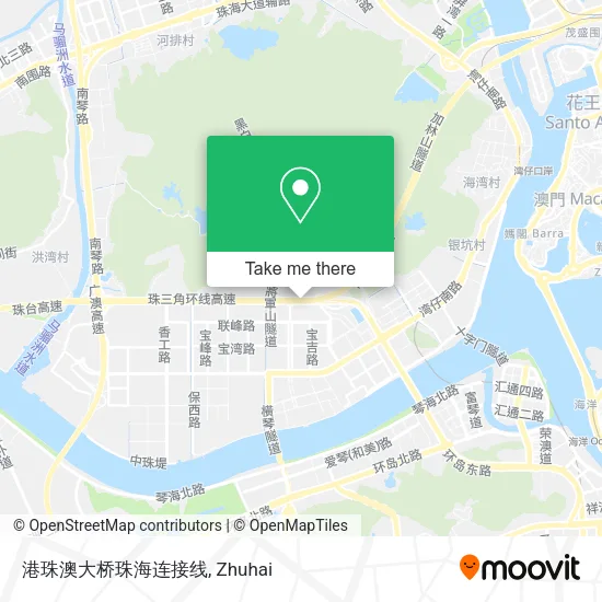 港珠澳大桥珠海连接线 map