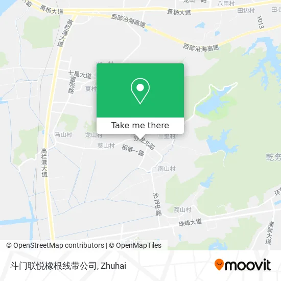 斗门联悦橡根线带公司 map