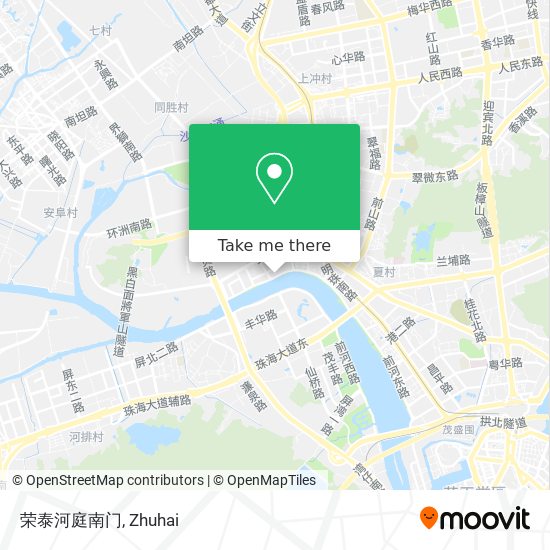 荣泰河庭南门 map
