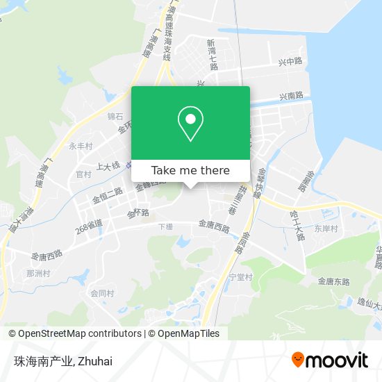 珠海南产业 map