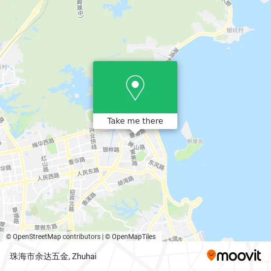 珠海市余达五金 map