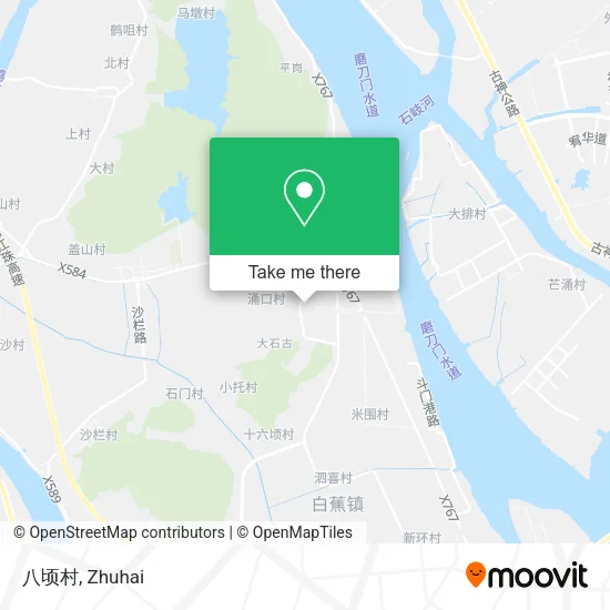 八顷村 map