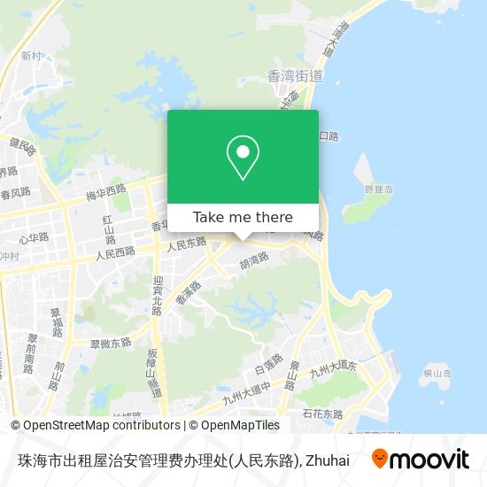 珠海市出租屋治安管理费办理处(人民东路) map