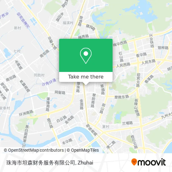 珠海市坦森财务服务有限公司 map