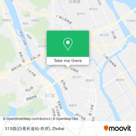 315路(白蕉长途站-井岸) map