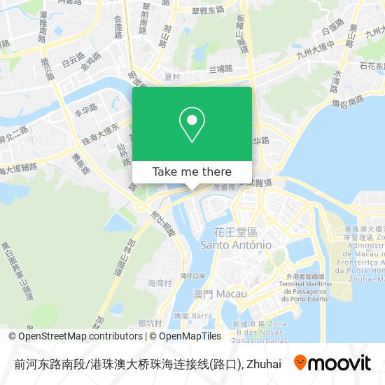 前河东路南段/港珠澳大桥珠海连接线(路口) map