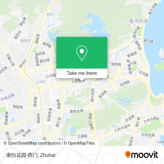 康怡花园-西门 map