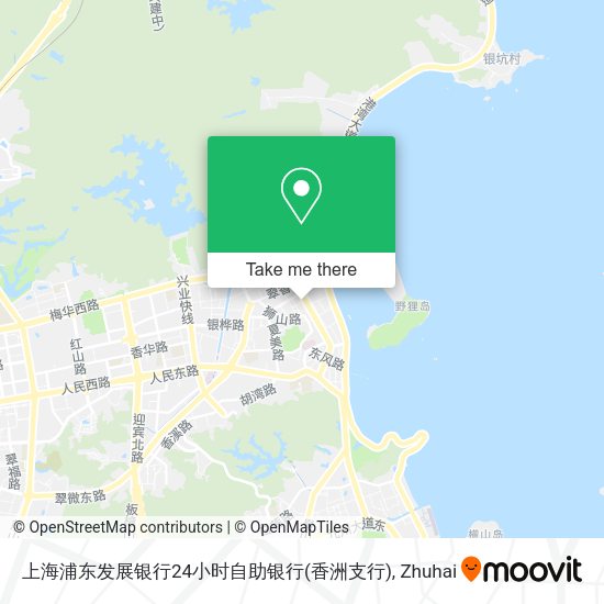 上海浦东发展银行24小时自助银行(香洲支行) map