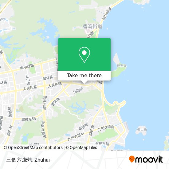 三個六烧烤 map