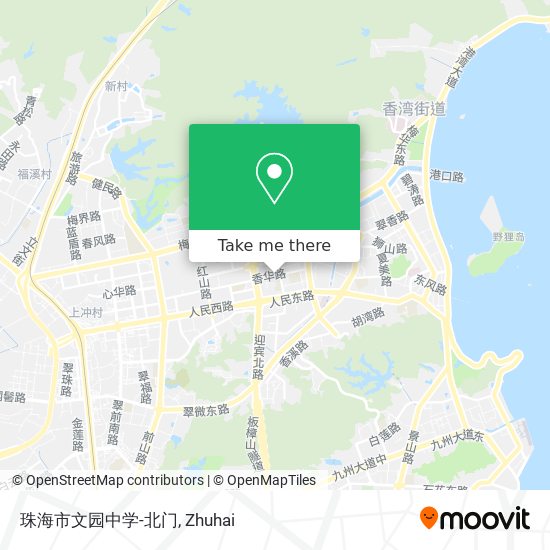 珠海市文园中学-北门 map