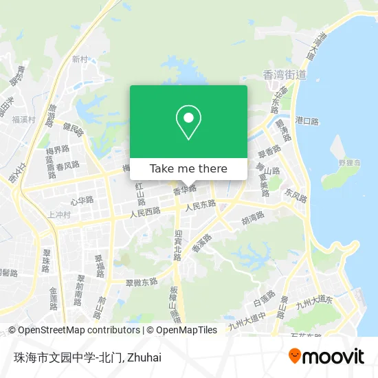珠海市文园中学-北门 map