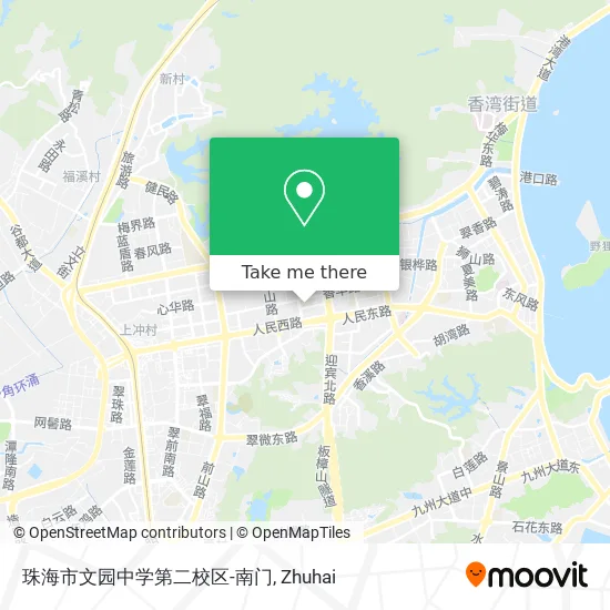 珠海市文园中学第二校区-南门 map