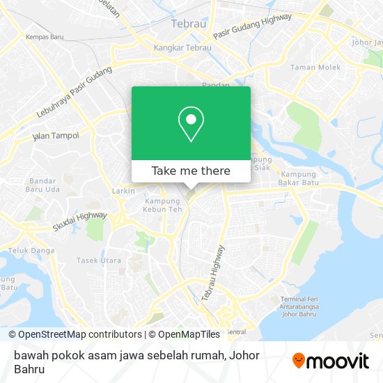 bawah pokok asam jawa sebelah rumah map