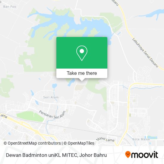 Dewan Badminton uniKL MITEC map