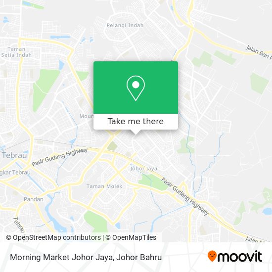 Morning Market Johor Jaya map