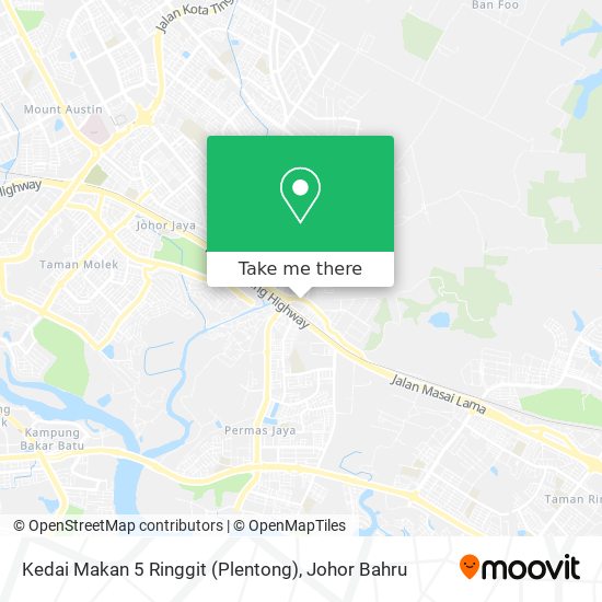 Kedai Makan 5 Ringgit (Plentong) map