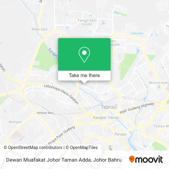 Dewan Muafakat Johor Taman Adda map